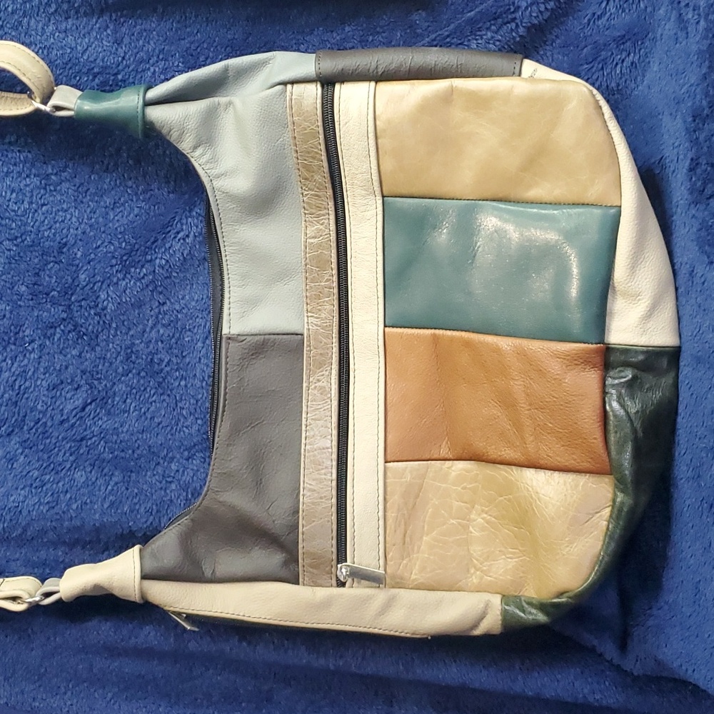 Multi Colored Leather Handbag